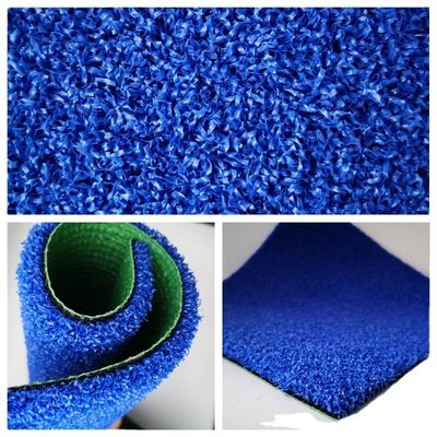 Densidad PE Color Azul Césped artificial al aire libre para cancha de tenis Césped de paleta a un precio asequible