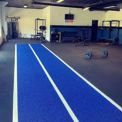 Corsal verde de césped de césped artificial de 15 mm de altura para gimnasio comercial