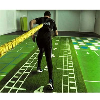 Corsal verde de césped de césped artificial de 15 mm de altura para gimnasio comercial