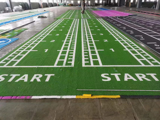 Dorelom Fitness Césped Alfombra de suelo Negro Arco iris azul sintético Césped falso Gimnasio Hierba artificial para el fitness