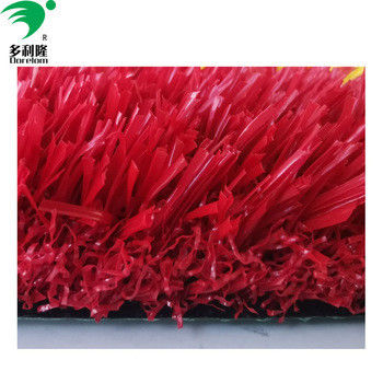 Césped artificial de colores en rojo amarillo púrpura azul y rosa con densidad 16800