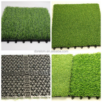 Tejas de césped artificial 30x30cm 3cm Alto Haystack Verde Adecuado para interiores y exteriores