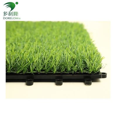 25-60 mm Alturas de pilas Tiles de hierba artificial con doble respaldo de PU