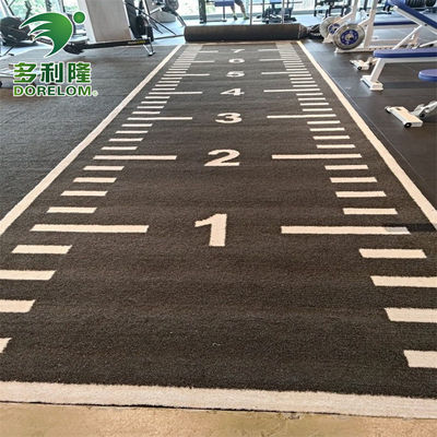 Pista de trineo de 63000 puntos/m2 de PE para gimnasio Hierba de césped artificial para trineo de trineo