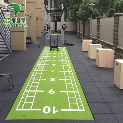 Pista de trineo de 63000 puntos/m2 de PE para gimnasio Hierba de césped artificial para trineo de trineo