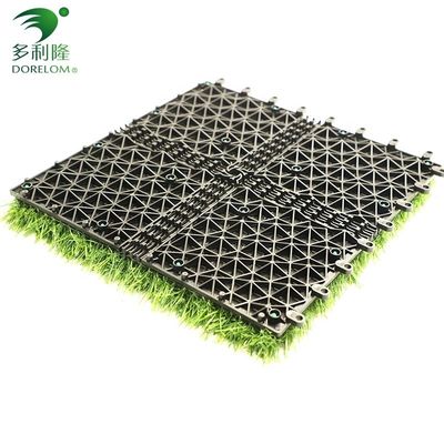 Plataformas de césped artificial con doble respaldo de PP NET PU para paisajes ecológicos y duraderos