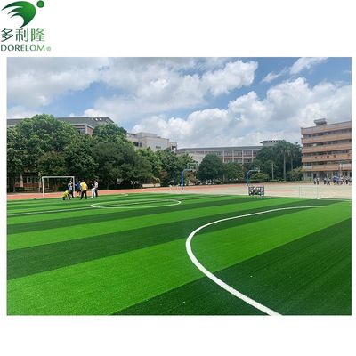 Tiles de césped artificial amarillo verde rojo para jardines de fútbol y pisos deportivos