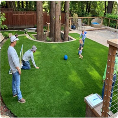 Revestimiento SPU/SBR Viva Color Verde Césped sintético para jardín de bodas al aire libre