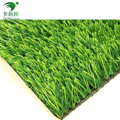 Hierba artificial verde sin relleno de 25 mm para deportes en zonas comerciales y residenciales