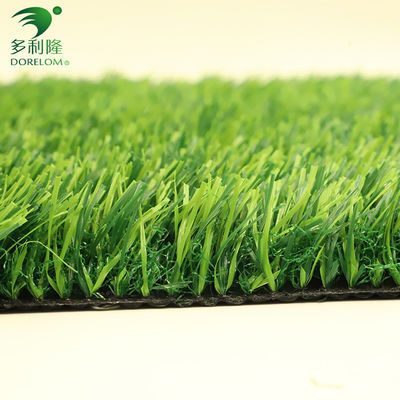 Hierba artificial verde sin relleno de 25 mm para deportes en zonas comerciales y residenciales