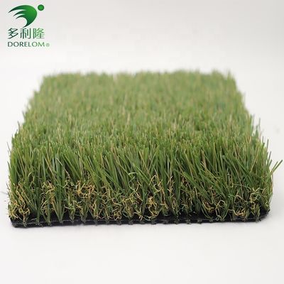 Protección UV de alta densidad Hierba artificial Alfombra verde residencial con relleno de 6 mm