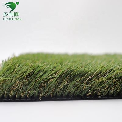 Protección UV de alta densidad Hierba artificial Alfombra verde residencial con relleno de 6 mm