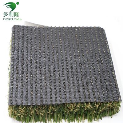 Protección UV de alta densidad Hierba artificial Alfombra verde residencial con relleno de 6 mm