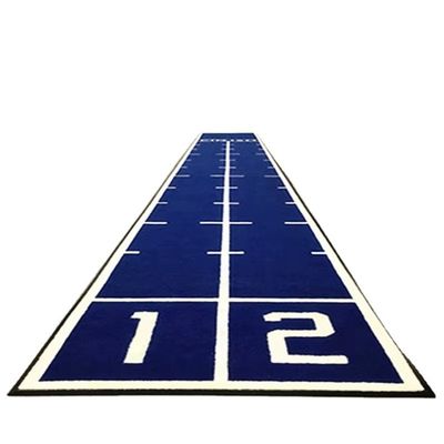 Césped artificial verde pre-cosido Césped de gimnasio para gimnasio Pista de carrera de trineo de potencia 15 mm Alturas de pila