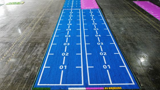 63000 puntos de sutura/m2 Densidad Dorelom Gimnasio interior suelo de césped con doble PP NET SPU respaldo