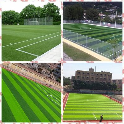 Construcción duradera Césped sintético verde PE 12000 DTEX para campos de fútbol