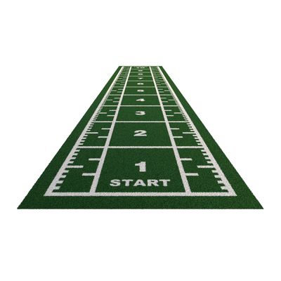 Entrenamiento deportivo de PE relleno sintético de alfombra verde artificial de hierba de césped para el jardín