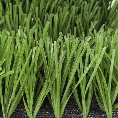 Campo de fútbol Forma W Bicolores Resistente a los rayos UV Monofilamento PE Césped artificial