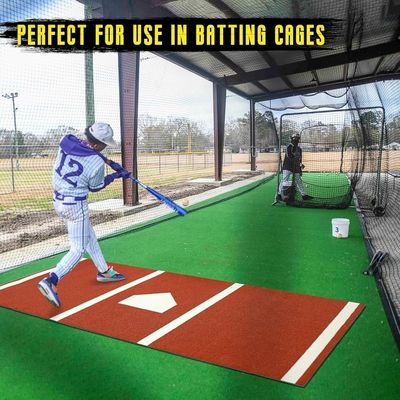 Comerciante 5ft * 8ft durable hierba artificial de béisbol Batting Mat para la práctica al aire libre