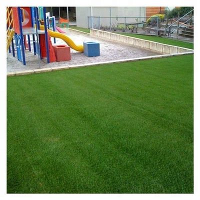 25 mm de altura de pila 3/8 pulgadas de ancho hierba artificial césped perfecto para los niños parque infantil