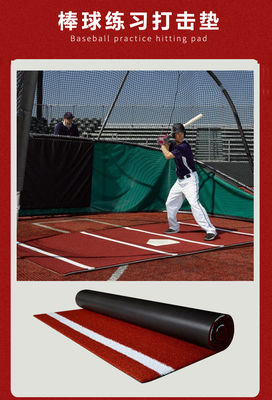 Cama portátil doble PP NET PU de apoyo de béisbol de matas de golpe para la práctica de placas en casa