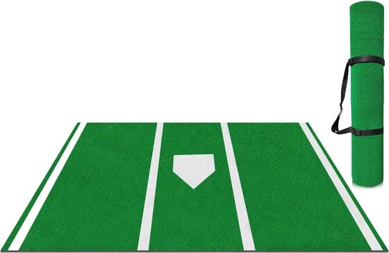 PE Monofilamento PP fibra rizada de béisbol almohadilla de bateo colchón de césped artificial