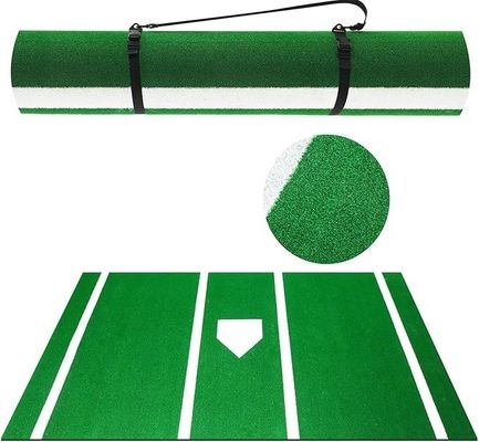 Baseball Batting Mat No resbaladizo Indoor/Outdoor Softball portátil Mat de golpear con plato de casa