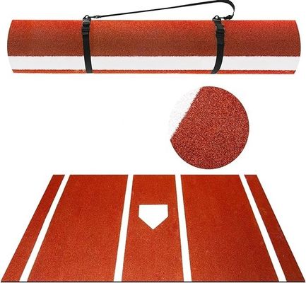 Baseball Batting Mat No resbaladizo Indoor/Outdoor Softball portátil Mat de golpear con plato de casa