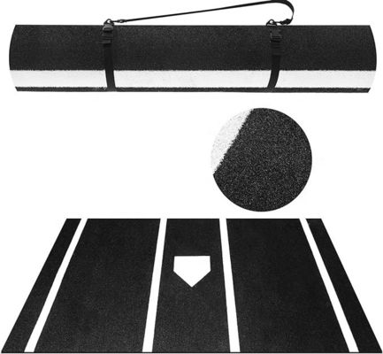 15 mm de altura de pila de la alfombra de bateo portátil para la práctica óptima de béisbol y softbol