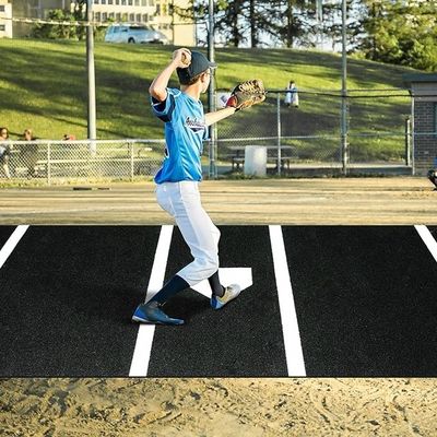 15 mm de altura de pila de la alfombra de bateo portátil para la práctica óptima de béisbol y softbol
