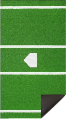 15 mm de altura de pila de la alfombra de bateo portátil para la práctica óptima de béisbol y softbol