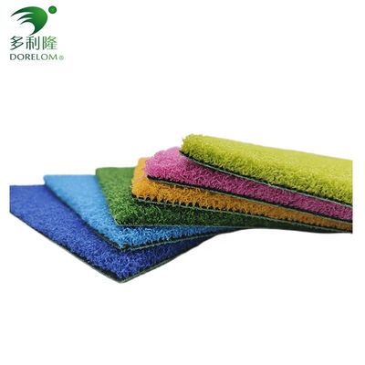 3/16&quot; Tamaño hierba artificial para gimnasio pisos de acondicionamiento físico Verde Rojo Negro Azul Blanco Rosa