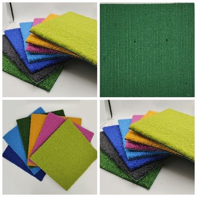 3/16&quot; Tamaño hierba artificial para gimnasio pisos de acondicionamiento físico Verde Rojo Negro Azul Blanco Rosa