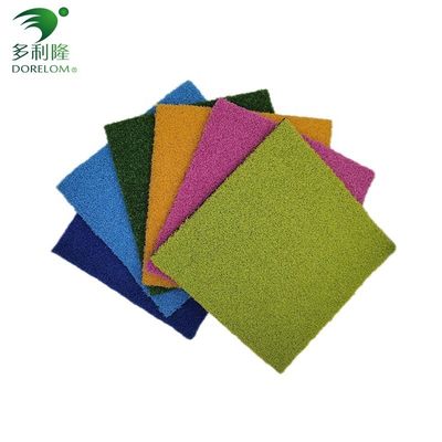 3/16&quot; Tamaño hierba artificial para gimnasio pisos de acondicionamiento físico Verde Rojo Negro Azul Blanco Rosa