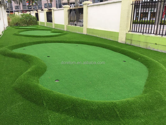 Césped verde certificado por SGS, mini campo de golf, césped artificial incluido