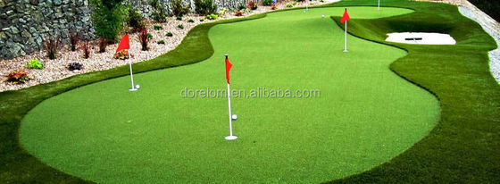 Césped verde certificado por SGS, mini campo de golf, césped artificial incluido