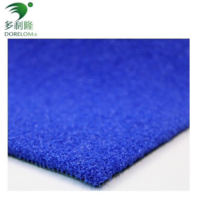 Densidad PE Color Azul Césped artificial al aire libre para cancha de tenis Césped de paleta a un precio asequible
