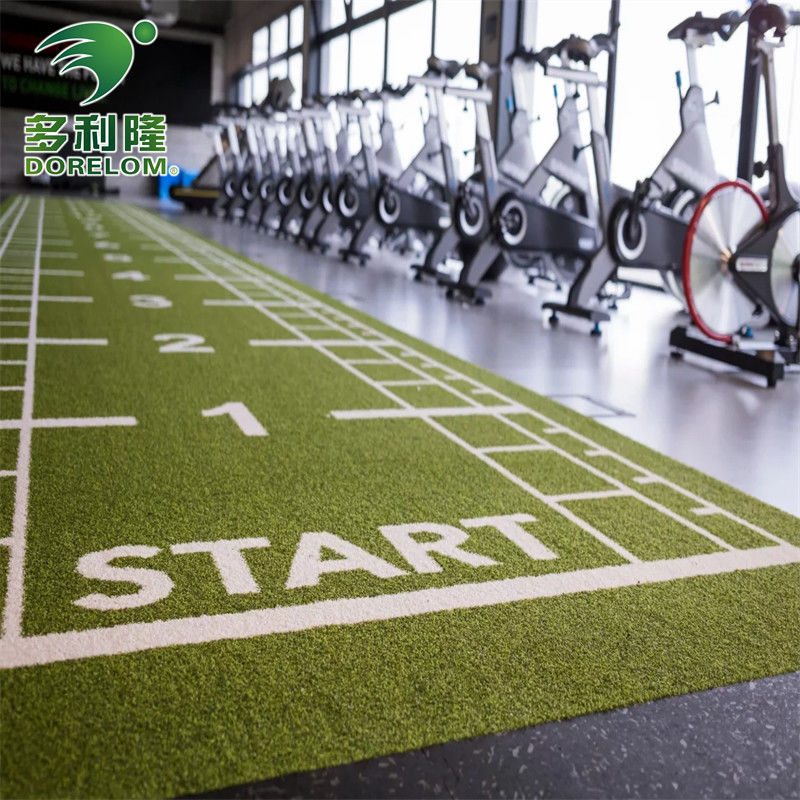 Mejorar sus entrenamientos con Dorelom Green Hierba Artificial Gimnasio de piso de alfombra y pista de trineo